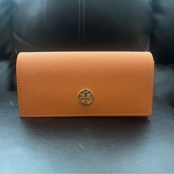 Tory Burch Glasses Case - Orange 1 - Picture 1 of 4